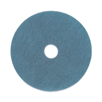 Boardwalk BWK4020AQU 20 in. Diameter Burnishing Floor Pads - Aqua (5/Carton)