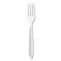 Disposable Forks | SOLO HSWFX-0007 Impress Heavyweight Full-Length Polystyrene Fork - White (100/Box, 10 Boxes/Carton) image number 0