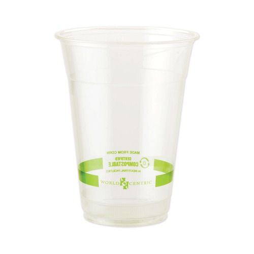 Cups | World Centric CPCS20 20 oz PLA Plastic Cold Cups - Clear (1000/Carton) image number 0