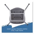 Indoor Seating | Iceberg 64517 18 in. Seat Height Supports Up to 225 lbs. CafeWorks Chair - Graphite Seat/Back, Silver Base (2/Carton) image number 9