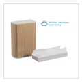 Perforated Roll & Hand Towels | Georgia Pacific Professional 20204 9.2 in. x 9.4 in. 1-Ply Pacific Blue Basic Folded Paper Towel - White (4000/Carton) image number 2