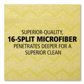 Cleaning Cloths & Wipes | Rubbermaid Commercial FGQ61000YL00 16 in. x 16 in. Microfiber Reusable Cleaning Cloths - Yellow (12/Carton) image number 3