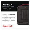Facility Heaters | Honeywell HCE210B UberHeat 5 Ceramic Heater 4.5 x 4.5 x 8.86 Black image number 2
