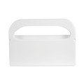 Toilet Seat Cover Dispensers | Boardwalk BWKKD100 16 in. x 3 in. x 11.5 in. Toilet Seat Cover Dispenser - White (2/Box) image number 0