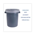 Low-Density Trash Bags | Boardwalk H6639HWKGR1 33 in. x 39 in. 33 gal. 0.6 mil Perforated Roll Low-Density Waste Can Liners - White (150/Carton) image number 5