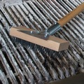 Brushes | Carlisle 36372500 Sparta Broiler Master Grill Brush and Scraper with 30 in. Handle image number 5