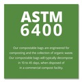 Repro Trash Bags | Stout by Envision E3039E11 EcoSafe-6400 30 in. x 39 in. 1.1 mil. 30 Gallon Compostable Bags - Green (48/Box) image number 7