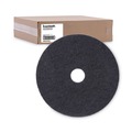 Floor Pads-Stripping | Boardwalk BWK4019BLA 19 in. Diameter Stripping Floor Pads - Black (5/Carton) image number 0
