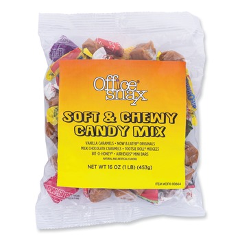Office Snax 00664 1 lb. Bag Candy Assortments - Soft and Chewy Candy Mix