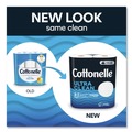 Toilet Tissues | Cottonelle 55480 Ultra CleanCare 1-Ply Septic Safe Strong Bath Tissue Toilet Paper - White (4/Carton) image number 3