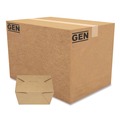 Food Containers & Lids | GEN KS10120 Reclosable 30 oz. Paper Take-Out Box - Kraft (450/Carton) image number 0