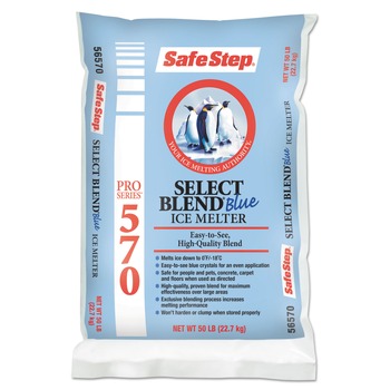 ICE MELTS | Safe Step 746726 50 lb Pro Select Blue Ice Melt Bag (1-Pallet)