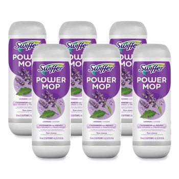 Swiffer 80374081 PowerMop 25.3 oz. Bottle Cleaning Solution Refill - Lavender Scent (6/Carton)