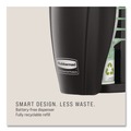 Air Freshener Dispensers | Rubbermaid Commercial 1793546 TC TCell 2.9 in. x 2.75 in. x 5.9 in. Odor Control Dispenser - Black image number 2