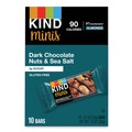 Meals & Snack Bars | KIND 27959 0.7 oz. Minis - Dark Chocolate Nuts/Sea Salt (10/Pack) image number 2