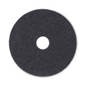 Floor Pads-Stripping | Boardwalk BWK4017BLA 17 in. Diameter Stripping Floor Pads - Black (5/Carton) image number 1
