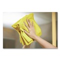 Cleaning Cloths & Wipes | Rubbermaid Commercial 1820580 12 in. x 12 in. Microfiber Cleaning Cloths - Yellow (24/Pack) image number 4