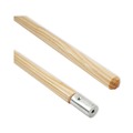 Handles & Braces | Boardwalk BWK834 1.13 in. Diameter x 60 in. Lacquered Wood Lie-Flat Screw-In Mop Handle - Natural image number 1