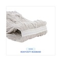 Mop Heads | Boardwalk BWK2032CEA #32 Cut-End Cotton Wet Mop Head - White image number 5