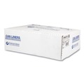 High-Density Trash Bags | Inteplast Group S386017N 60 gal. 17 microns 38 in. x 60 in. High-Density Interleaved Commercial Can Liners - Clear (25 Bags/Roll, 8 Rolls/Carton) image number 4