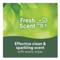 Cleaning Cloths & Wipes | Clorox 01593 7 in. x 8 in. 1-Ply Disinfecting Wipes - Fresh Scent, White (35/Canister) image number 5