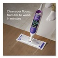 Mops | Swiffer 80714901 15.4 in. x 5.3 in. White/Purple Cloth Head PowerMop Starter Kit and 26 in. Silver Aluminum Handle image number 3