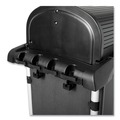 Perforated Roll & Hand Towels | Rubbermaid Commercial 1861427 Executive High Security 23.1 in. x 39.6 in. x 27.5 in. Janitorial Cleaning Cart - Black image number 8