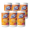 Cleaning Cloths & Wipes | LYSOL Brand 19200-97181 7 in. x 7.25 in. 1-Ply Disinfecting Wipes - Mango and Hibiscus/White (6/Carton) image number 0