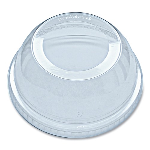 Cup Lids | Fabri-Kal DLKC1624S Greenware Cold Drink Lids Fits 16 oz. to 24 oz. - Clear (1000/Carton) image number 0