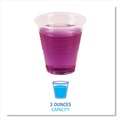 Cups | Boardwalk BWKTRANSCUP3CT 3 oz. Polypropylene Plastic Cold Cups - Translucent (125/Bag, 20 Bags/Carton) image number 4