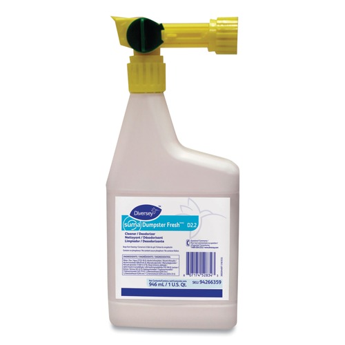 Fabric Refreshers | Suma 94266359 32 oz. Spray Bottle Dumpster Fresh Cleaner/Deodizer - Floral (4/Carton) image number 0