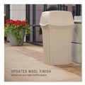 Outdoor Waste Receptacles | Rubbermaid Commercial FG843088BEIG Ranger 35-Gallon Fire-Safe Structural Foam Container - Beige image number 2