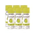 Paint & Paint Supplies | Rust-Oleum 342571 Specialty Fluorescent Spray Paint, Flat Fluorescent Yellow, 11 oz Aerosol Can, 6/Carton image number 0
