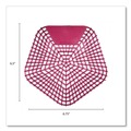 Toilet & Urinal Deodorizers | Boardwalk WCBX-P-010I010I-01-AAS80- 0.11 oz Anti-Splash Urinal Screen - Apple Cinnamon Scent/Red (10/Carton) image number 5