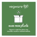 Bowls | Vegware WHBRG-12B 12 oz. Molded Fiber Compostable Sugarcane Tableware Bowl - White (1000/Carton) image number 3