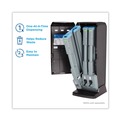 Cutlery Dispensers | Dixie DUSSTDSP3 SmartStock 13.16 x 16.07 x 31.03 Forks/Knives/Spoons Tri-Tower Dispenser - Black/Gray (1/Carton) image number 4