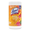 Cleaning Cloths & Wipes | LYSOL Brand 19200-97181 7 in. x 7.25 in. 1-Ply Disinfecting Wipes - Mango and Hibiscus/White (6/Carton) image number 1