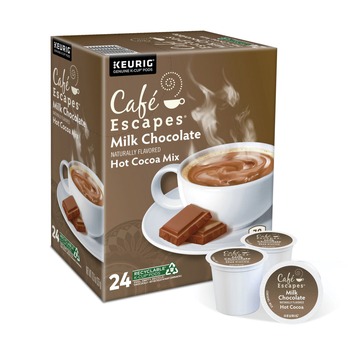  | Cafe Escapes 5000330122 Dark Chocolate Hot Cocoa K-Cups (24/Box)