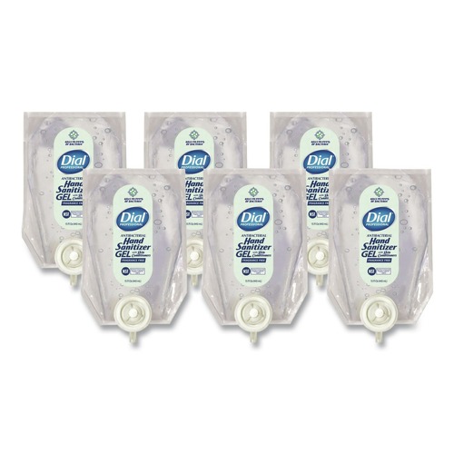 Hand Sanitizers | Dial Professional 17000122588 15 oz Antibacterial Gel Hand Sanitizer Refill for Versa Dispenser - Fragrance-Free (6/Carton) image number 0