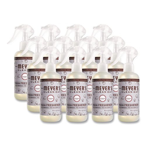 Fabric Refreshers | Mrs. Meyer's 670763 8 oz. Non-Aerosol Spray Lavender Clean Day Room Freshener (6/Carton) image number 0
