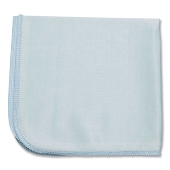 Rubbermaid Commercial FGQ63000BL00 Executive Series Hygen 16 in. x 16 in. Microfiber Glass Cleaning Cloths - Blue (12/Carton)
