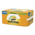 Perforated Roll & Hand Towels | Bounty 80811697 Essentials Select-A-Size Kitchen Roll Paper Towels, 2-Ply, 5.9 x 11, White, 162 Sheets/Triple Roll, 12 Rolls/Carton image number 3
