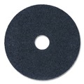 Floor Pads-Stripping | Boardwalk BWK4019HIP 19 in. Diameter High Performance Stripping Floor Pads - Black (5/Carton) image number 1