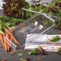 Food Storage Containers & Lids | Carlisle 10270U07 7 in. x 12.5 in. x 0.88 in. StorPlus Polycarbonate Handled Universal Plastic Lid - Clear image number 3
