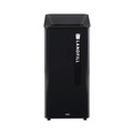 Indoor Waste Receptacles | Rubbermaid Commercial 2078988 Sustain 23 gal Metal/Plastic Decorative Refuse with Recycling Lid - Black image number 0