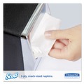 Dinner Napkins | Scott 98720 12 in. x 7 in. 1-Ply Low-Fold Dispenser Napkins - White (8000/Carton) image number 4