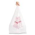 T-Sacks & Thank You Bags | Barnes Paper Company 6415THYOU 4 in. x 15 in. 2 mil Plastic Thank-You T-Sack - White (2000/Carton) image number 3