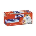 Drawstring & Kitchen Bags | Hefty E8-8338 Ultra Strong 23.75 in. x 24.88 in. 13 gallon Drawstring Extra Heavy-Duty Tall Kitchen Trash Bags - White (240/Carton) image number 1