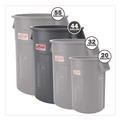 Indoor Waste Receptacles | Suncast Commercial TCU44 Injection Molded Utility Trash Can, 44 gal, Plastic/Resin, Gray image number 1
