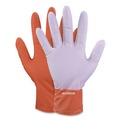 Food Service Disposable & Single Use Gloves | Ammex GWUOFN44050 9.06 in. 6 mil Ultra Industrial Flock-Lined Nitrile Disposable Gloves - Orange/Medium (500/Carton) image number 1